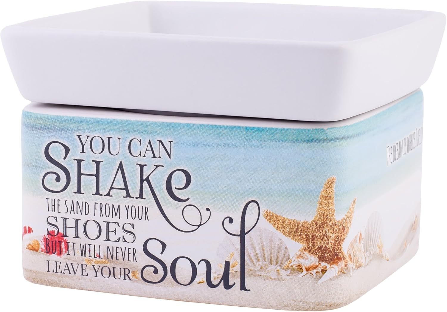 Elanze Designs 2-in-1 Jar Candle and Wax Tart Warmer