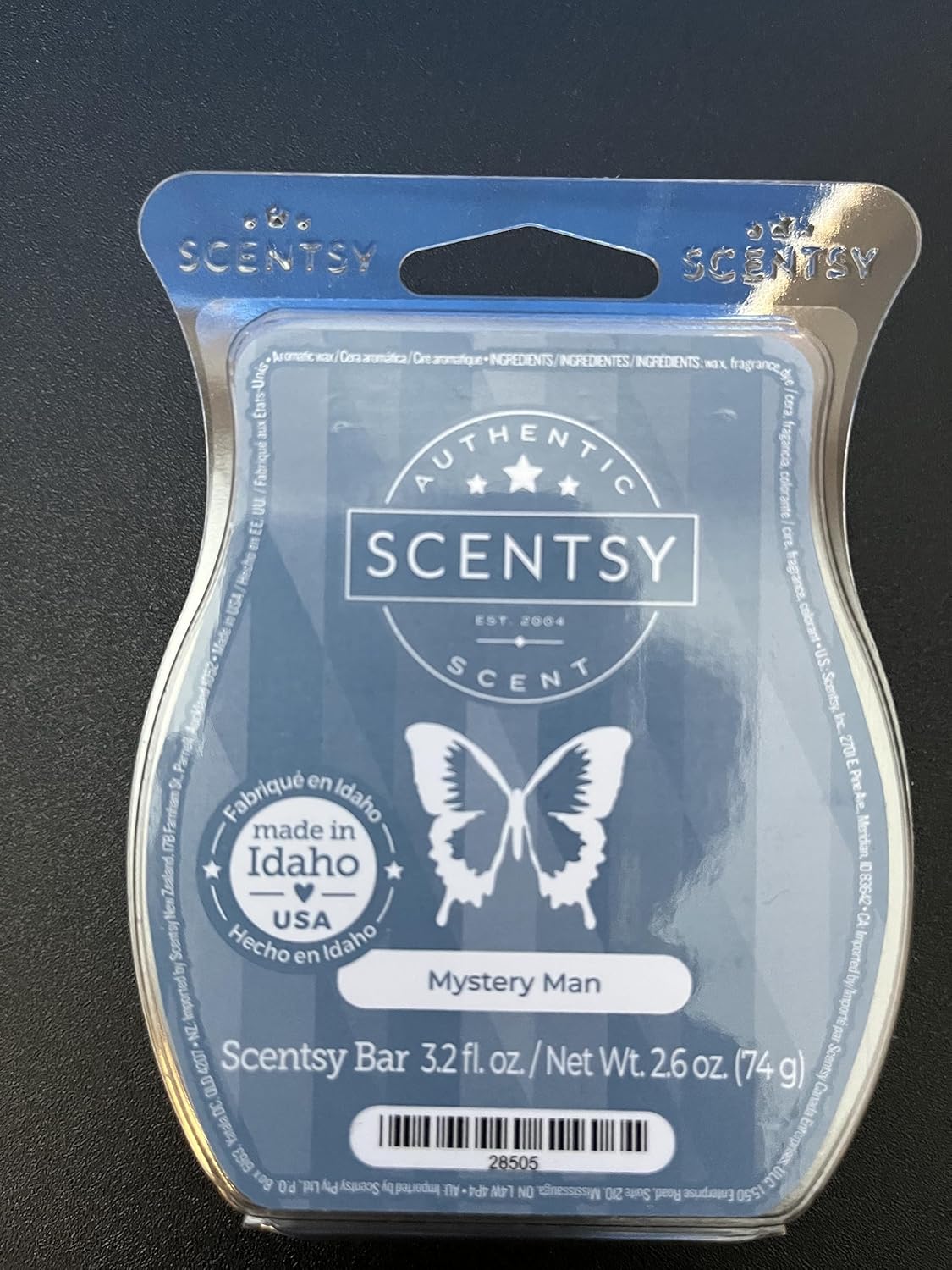 Scentsy Bar Mystery Man Scented Candle