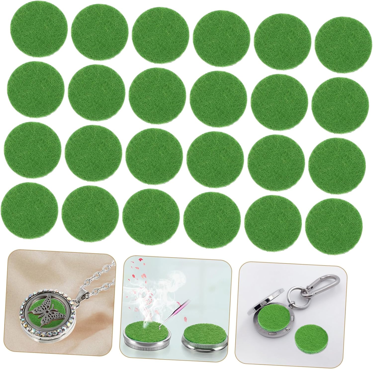 PRETYZOOM 100pcs Cotton Aromatherapy Diffuser Pads