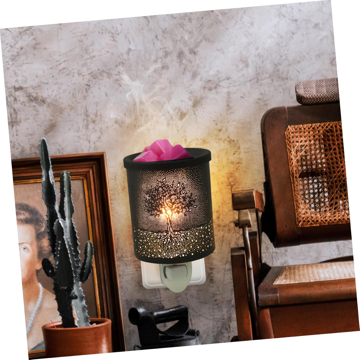 Electric Wax Melter with Night Light for Home Office Bedroom