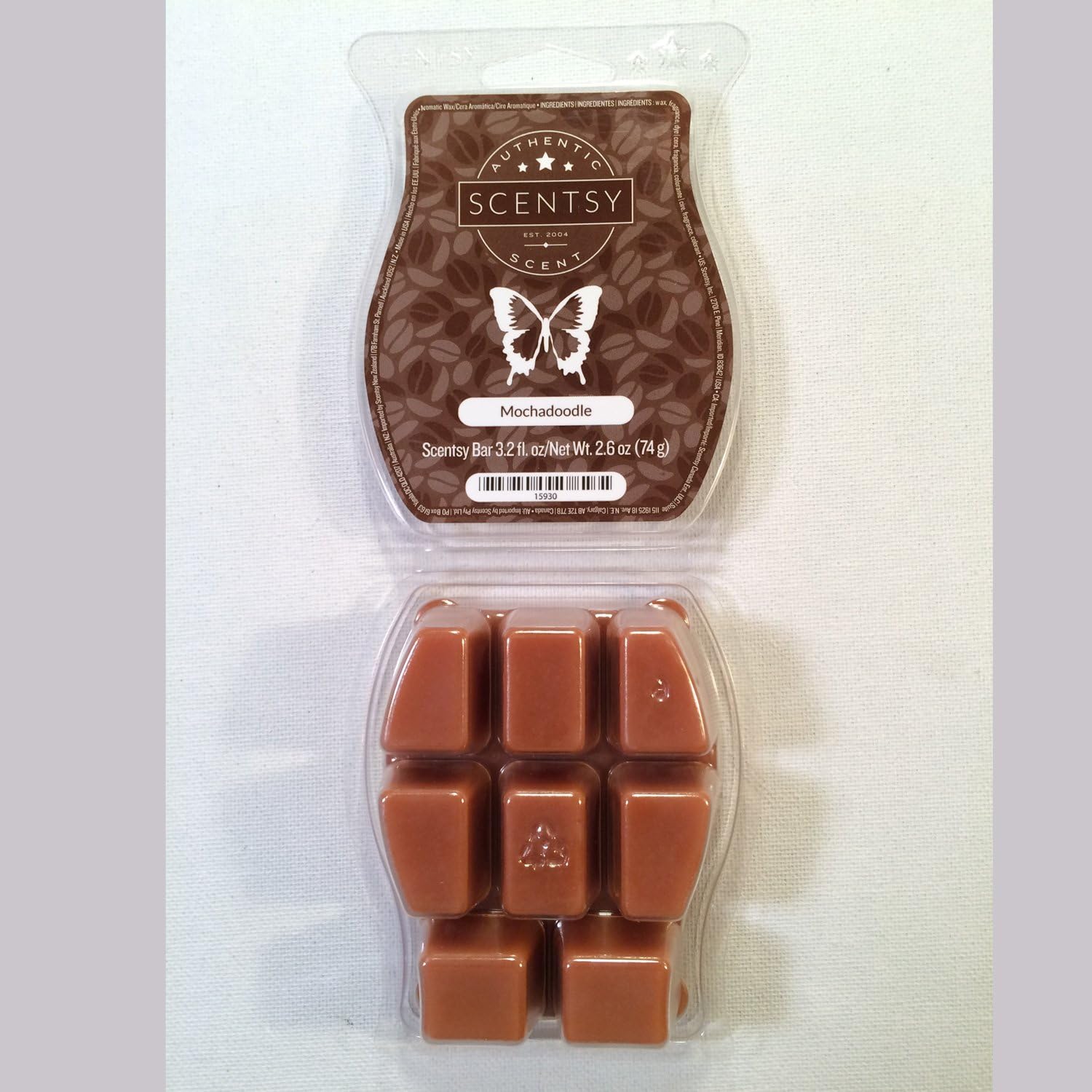 Scentsy Mochadoodle Wickless Candle Tart Warmer 32 Oz Bar 3-Pack