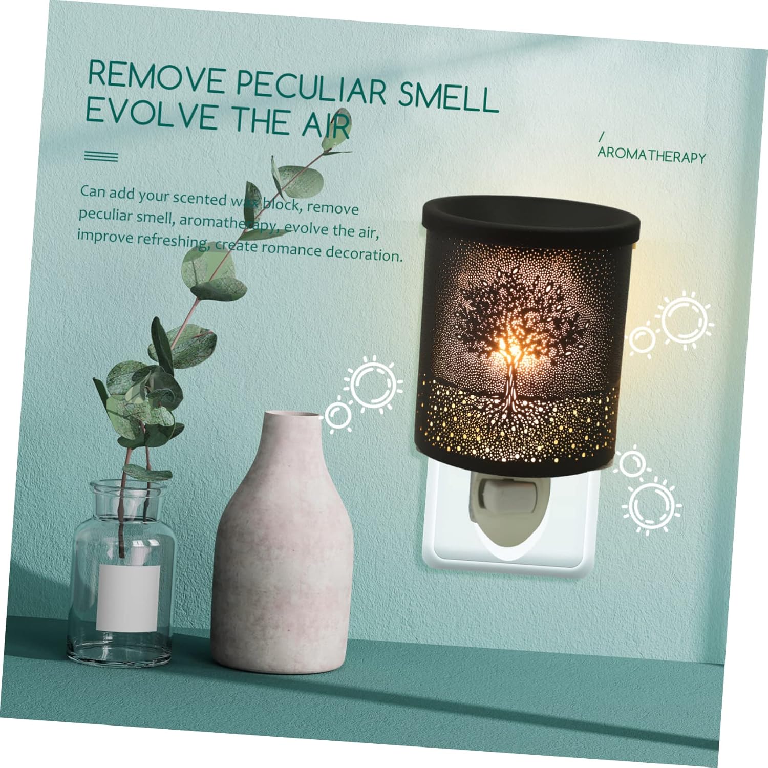 Electric Wax Melter with Night Light for Home Office Bedroom