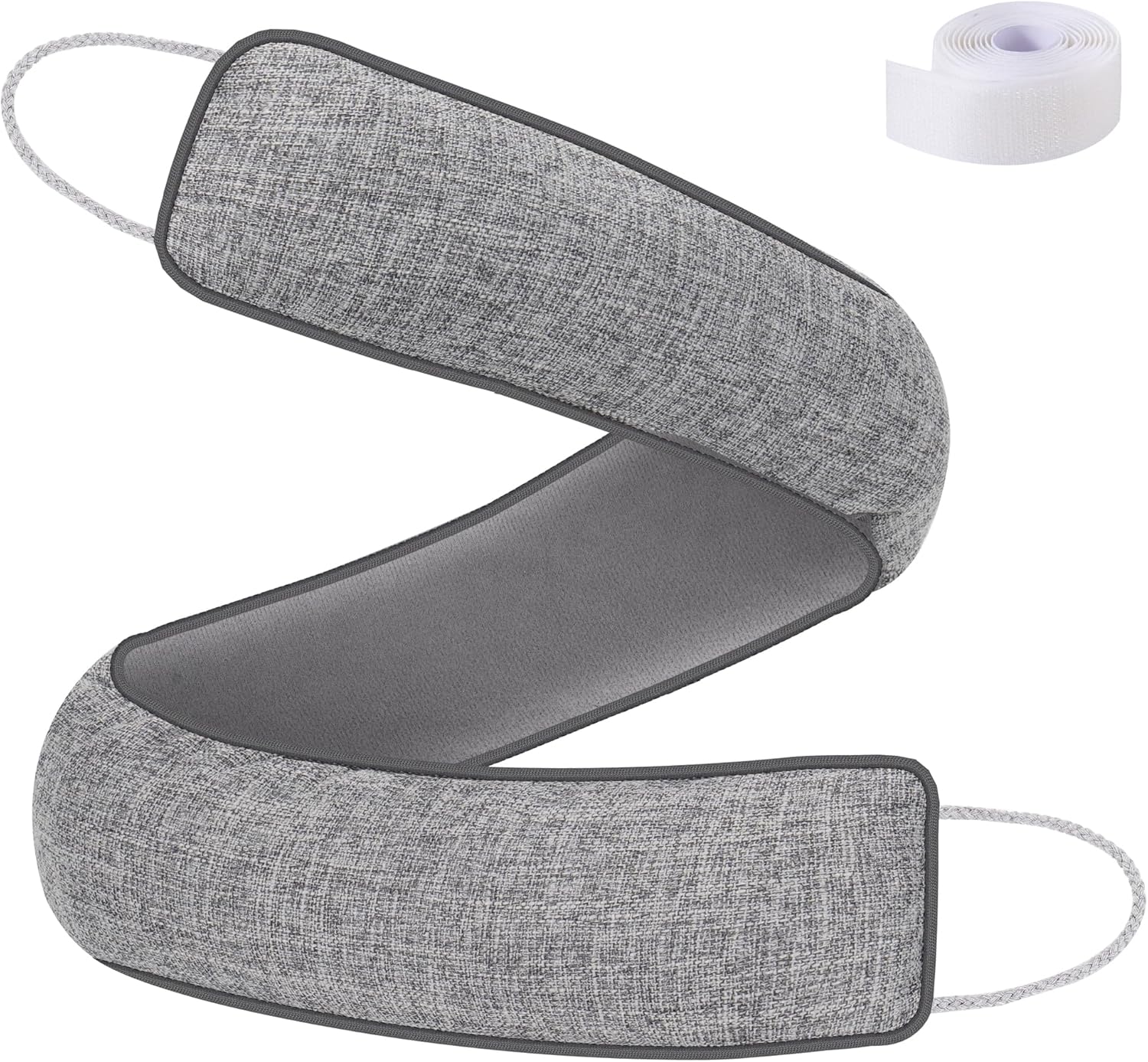 UUYUUY Door Draft Stopper Weighted Gap Filler Grey