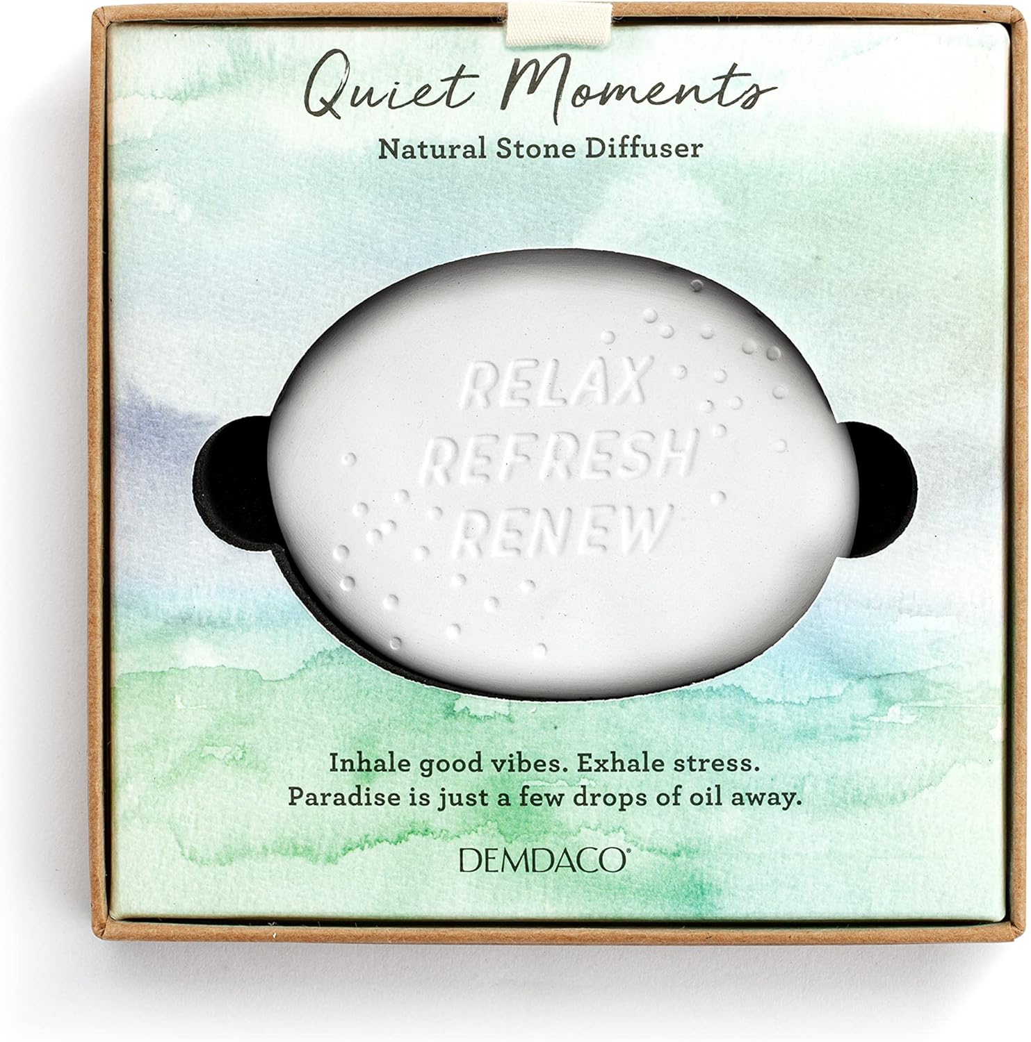 Demdaco Relax Refresh Renew White Aroma Diffuser Stone
