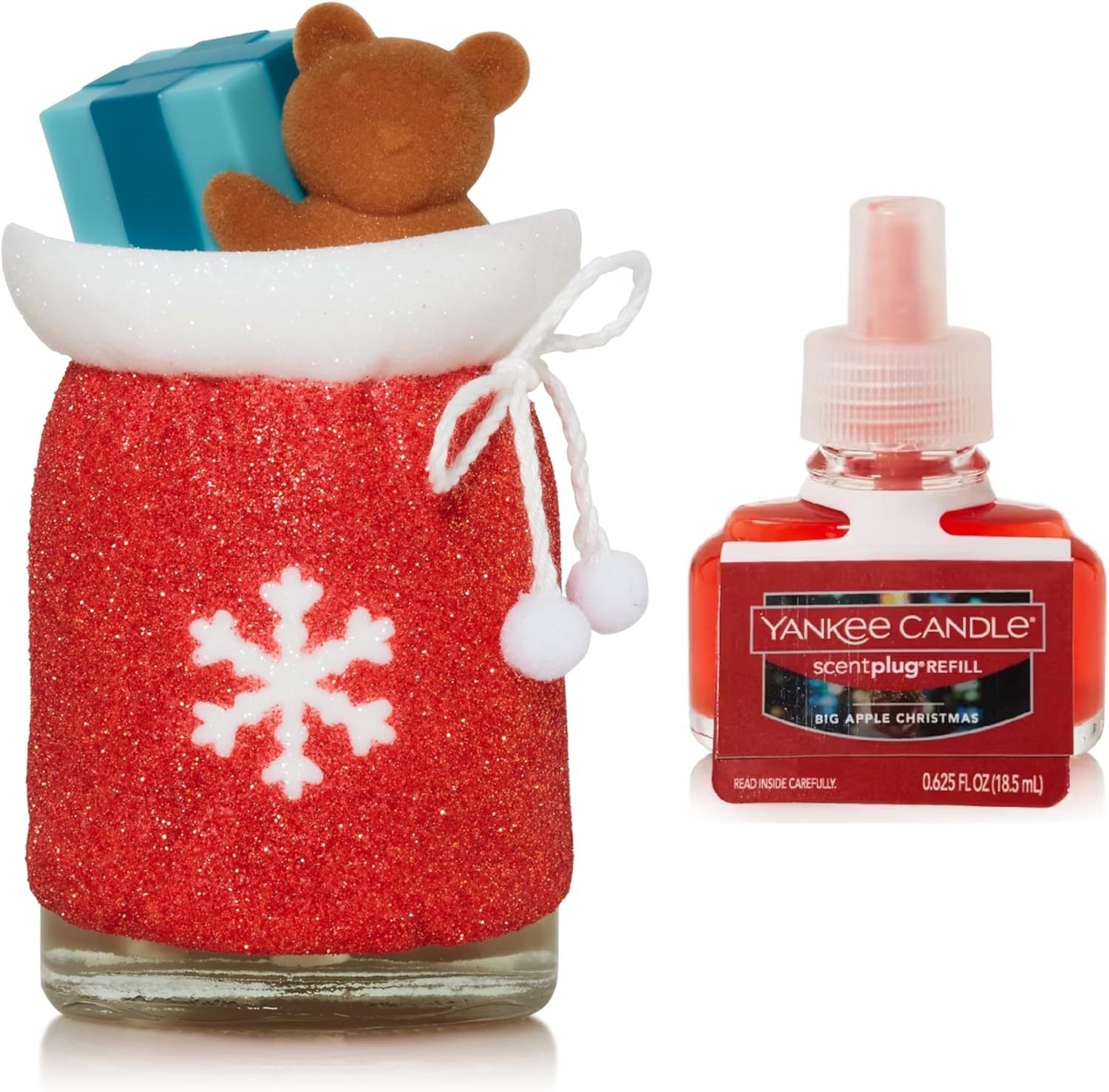 Yankee Candle Christmas Diffuser with Light and Scent Plug Refill