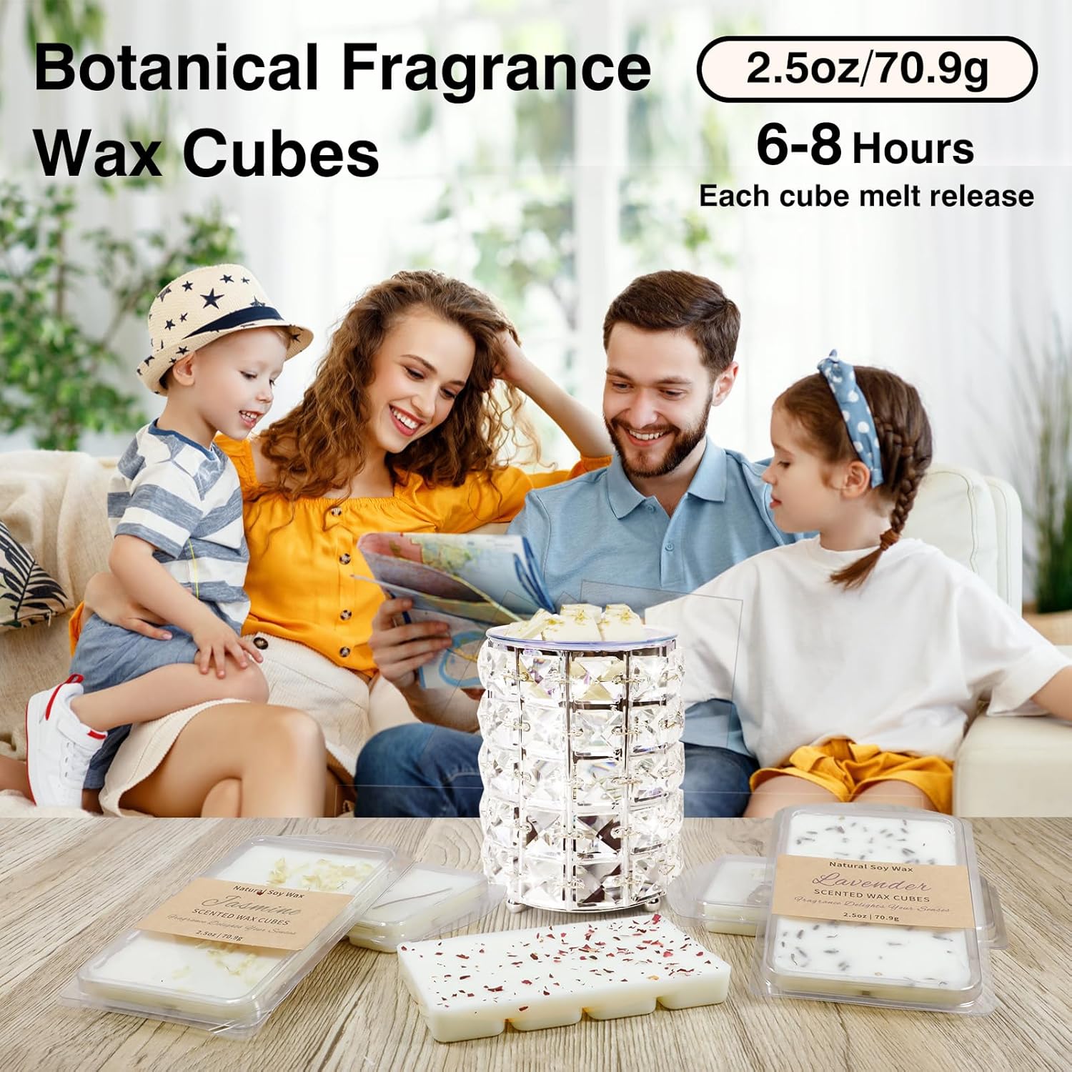 STRN Wax Melts Dried Floral Essential Oil Cubes 3x25 oz