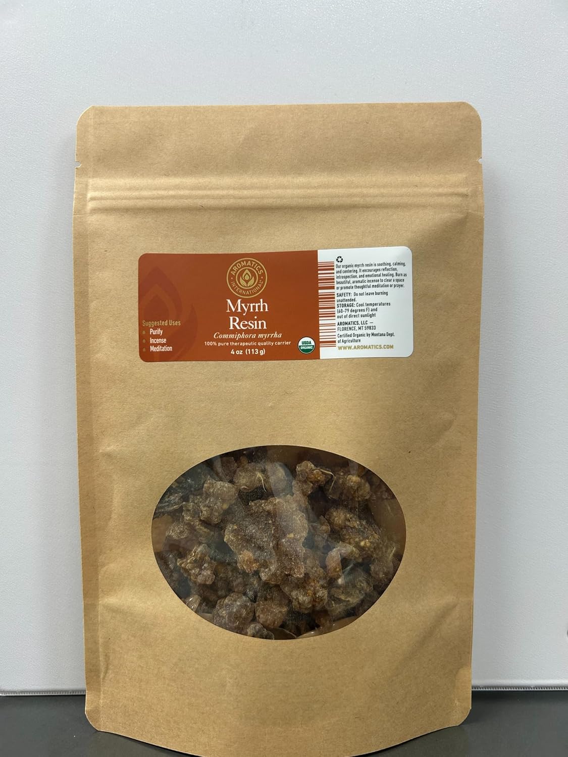 Aromatics International Myrrh Resin 4oz Natural for Incense Aromatherapy