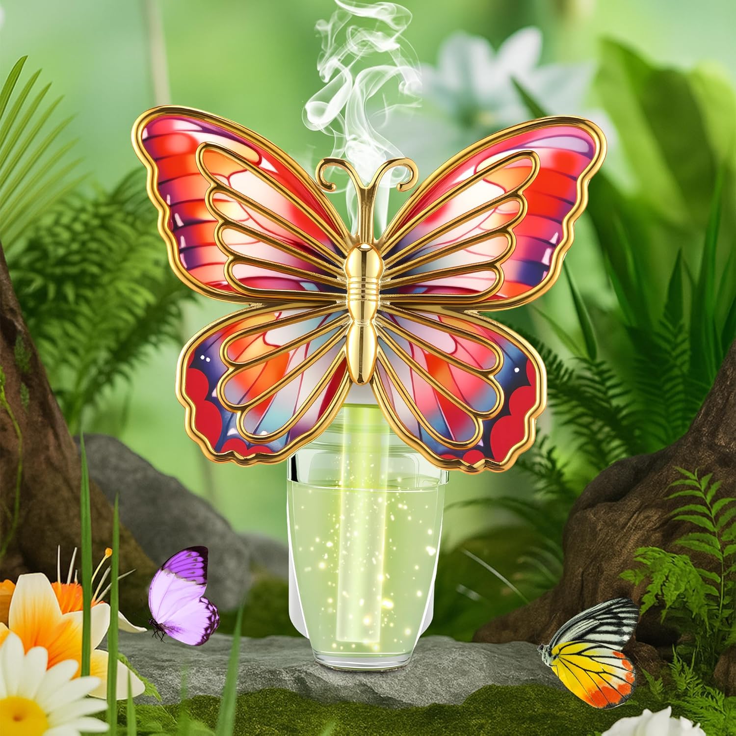 Butterfly Wall Fragrance Diffuser with Night Light