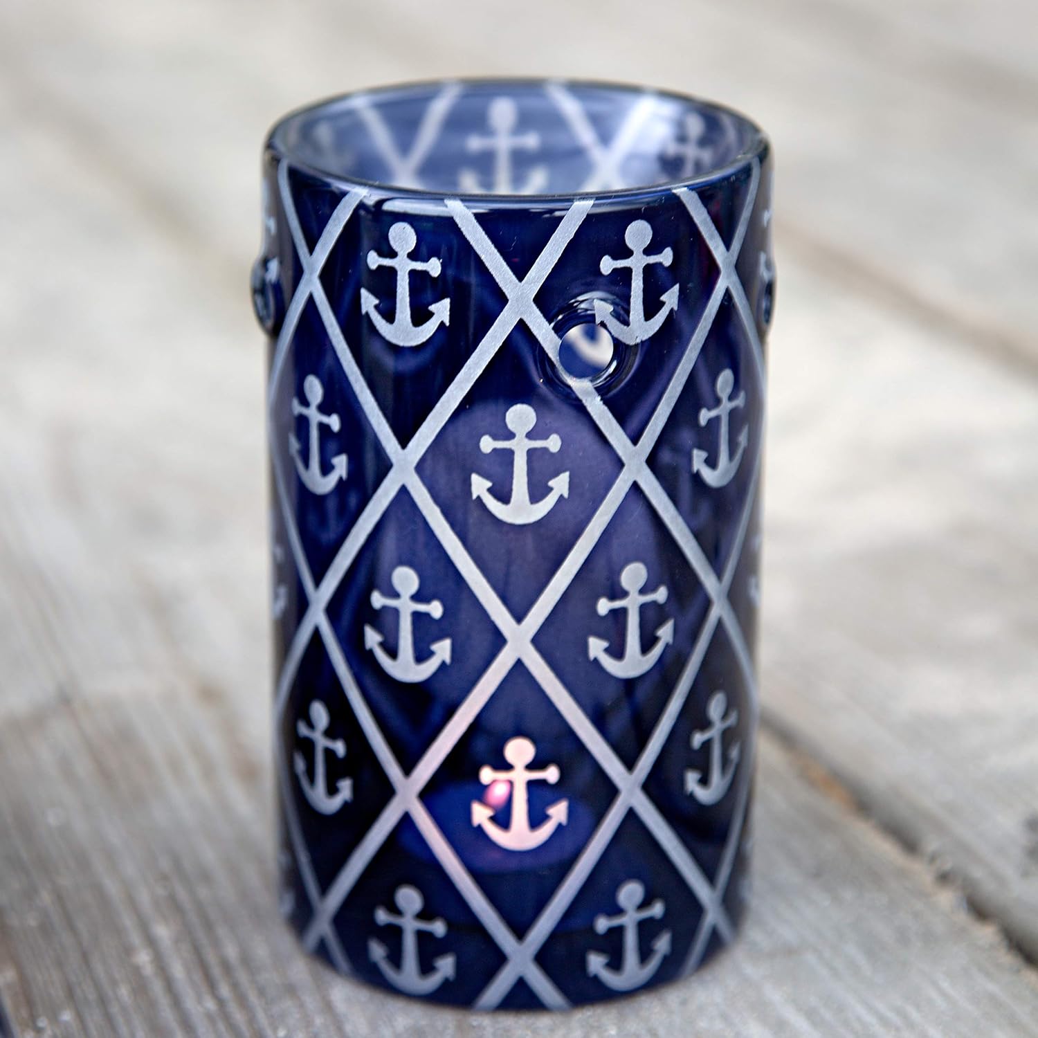 Blue Anchor Wax Warmer - Premium Glass Design