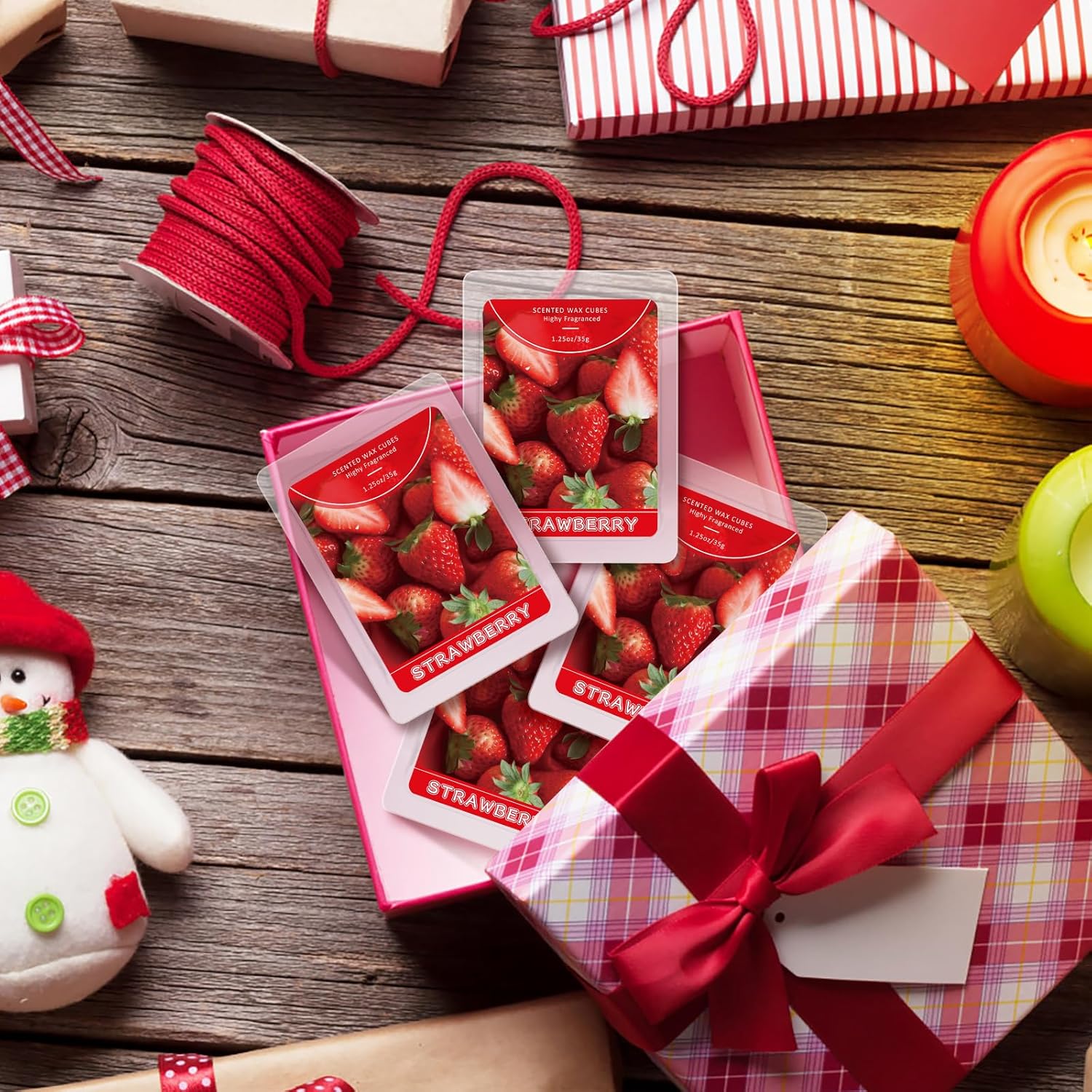 STRN Soy Wax Melts 4 Pack Strawberry Scented