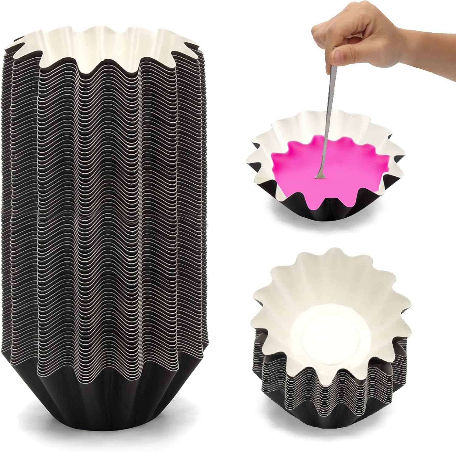 50 Pcs Leakproof Wax Melt Liners with Metal Spoon for Electric Warmers