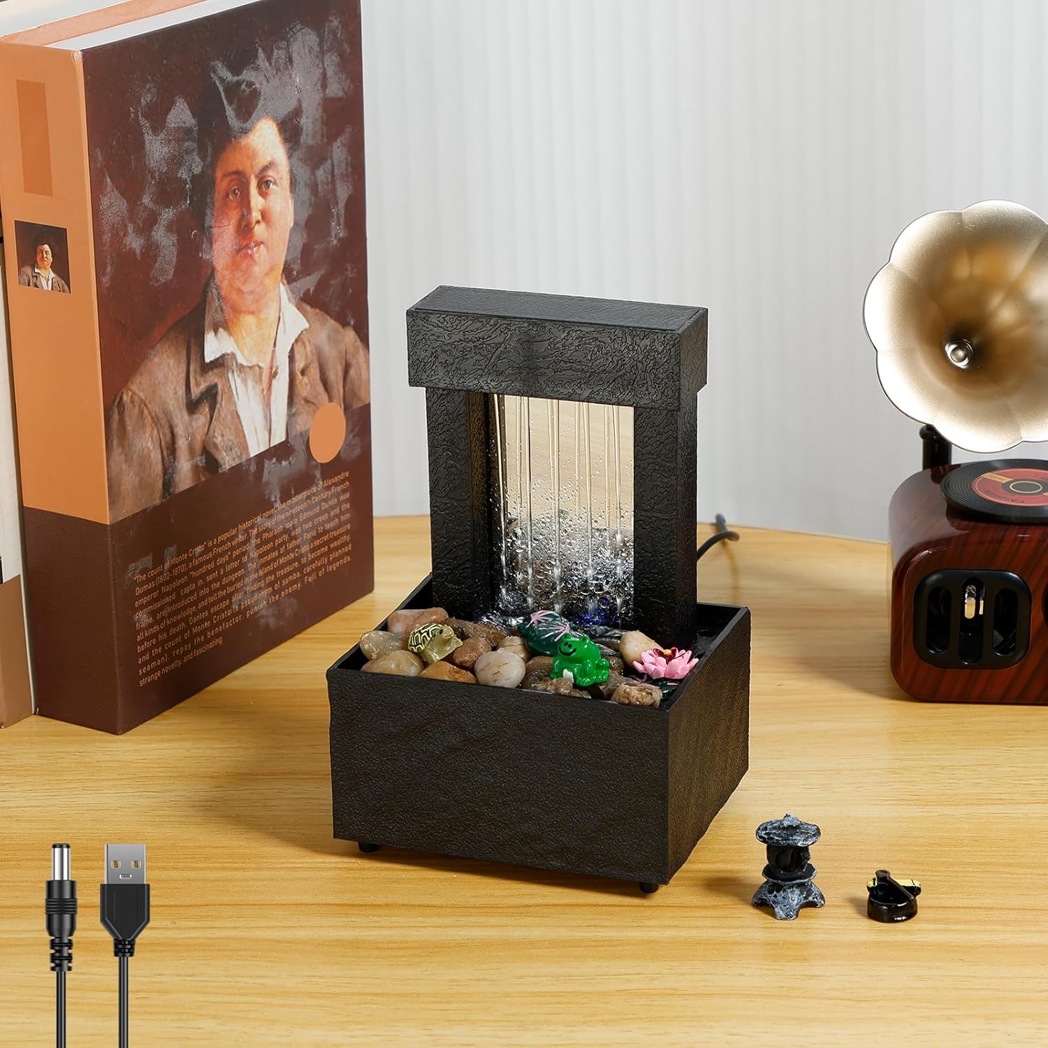 Tabletop Fountain with Light and Sound
