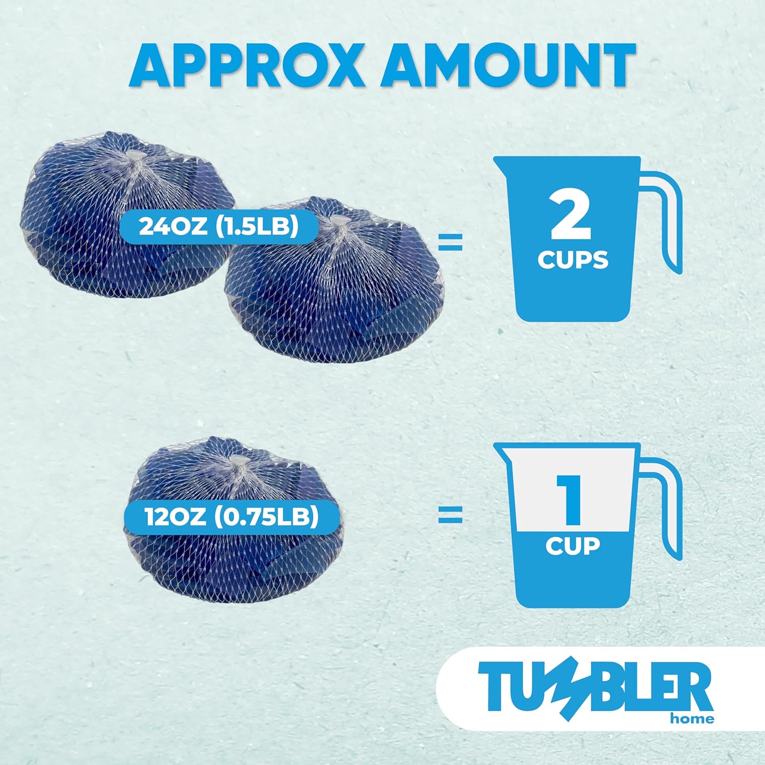 Tumbler Home Dark Blue Sea Glass 12oz for Crafts