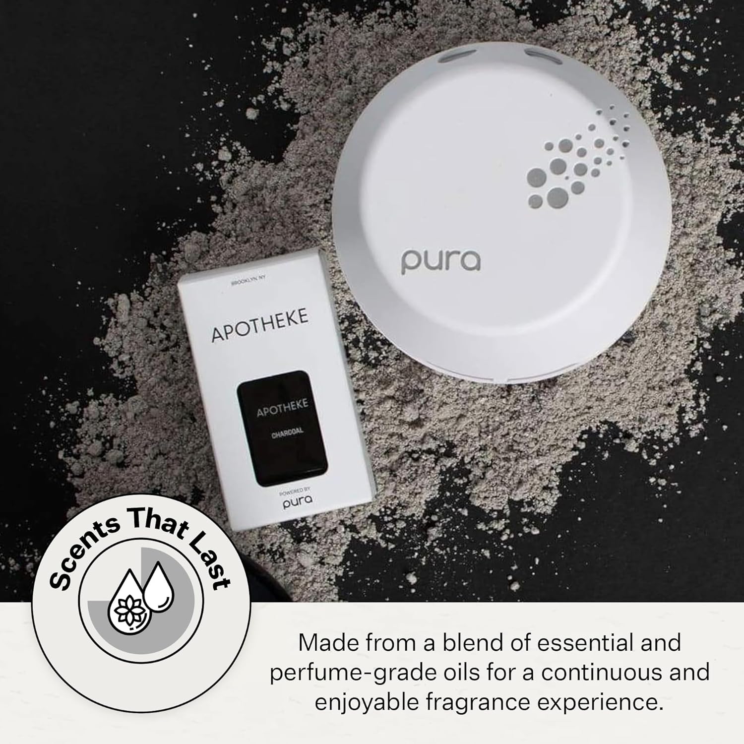 APOTHEKE Pura Smart Diffuser Refill - Charcoal