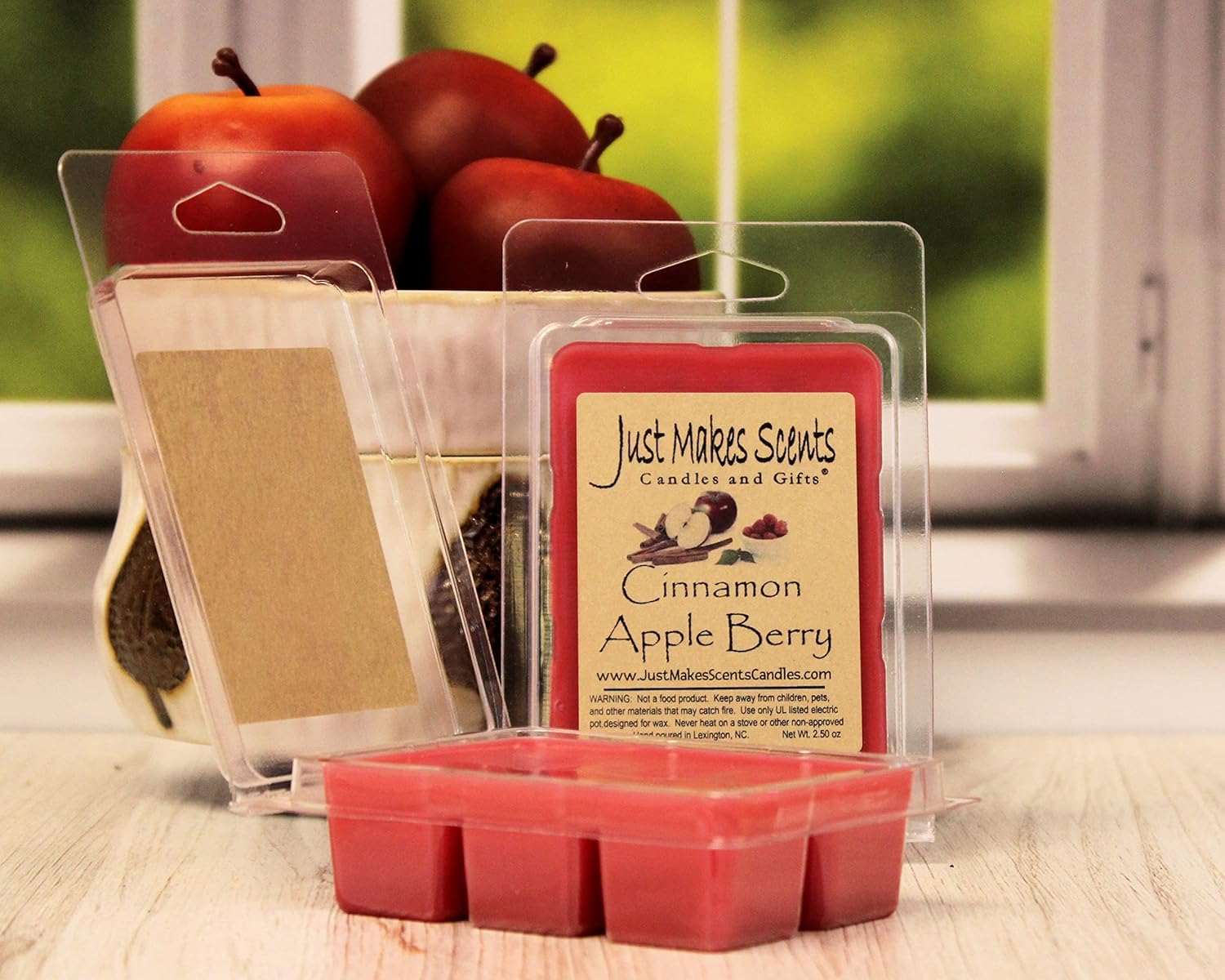 4 Pack Cinnamon Apple Berry Scented Wax Melts