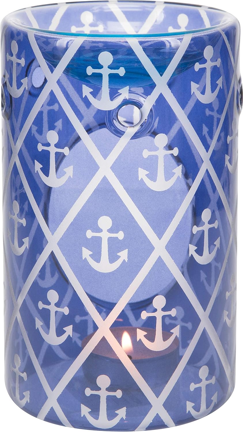 Blue Anchor Wax Warmer - Premium Glass Design