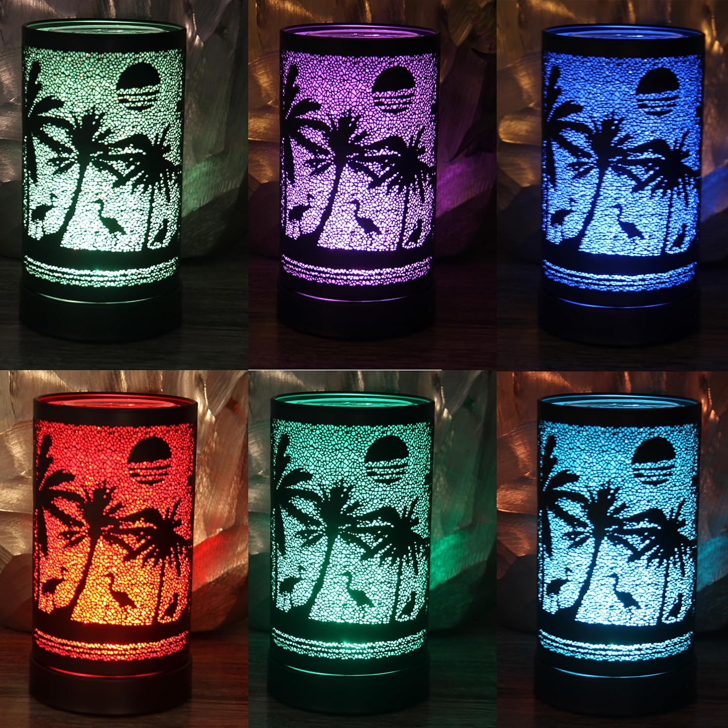 TAESARAM Wax Melt Warmer Tropical Sunset Decor Lamp
