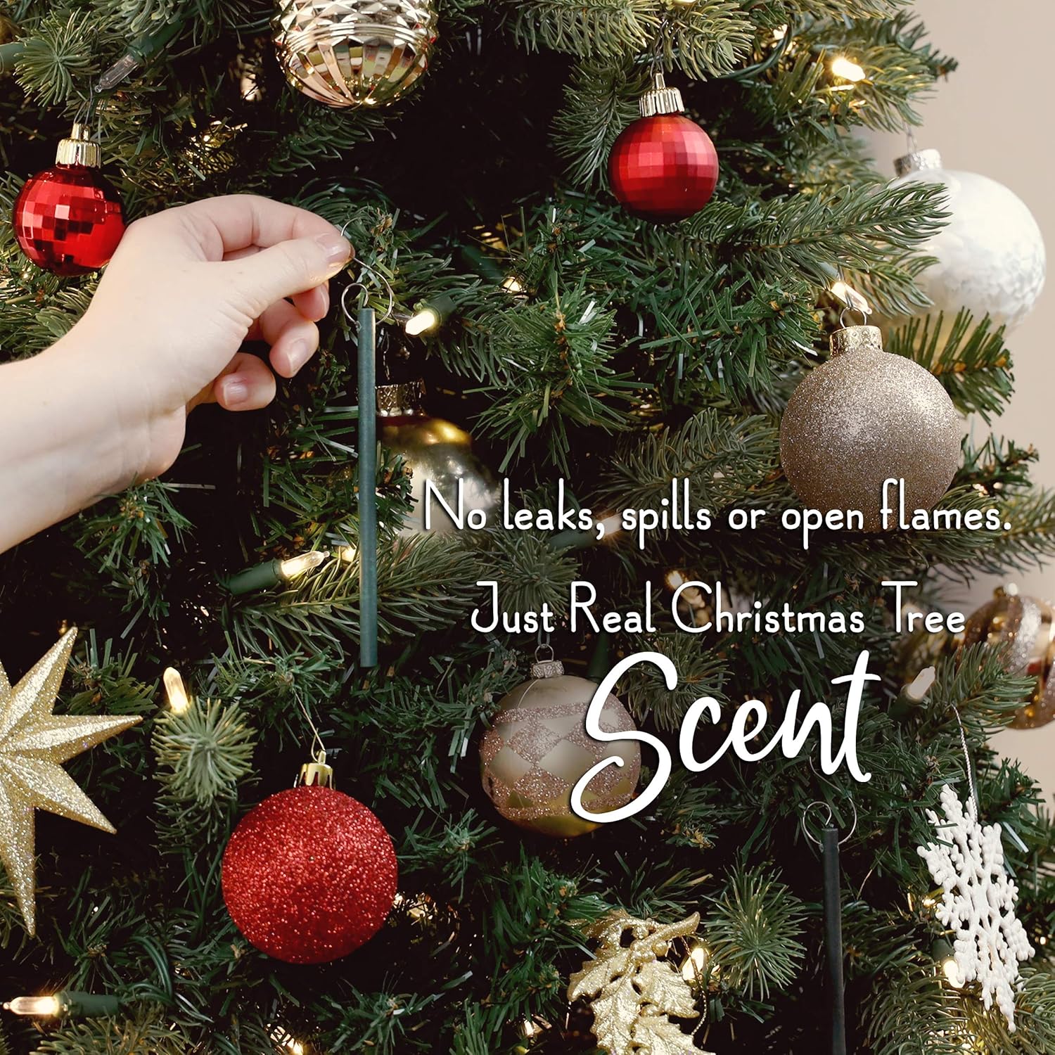 Enviroscent Scentsicles Scented Christmas Ornaments with Cinnamon Fragrance 6 Pieces