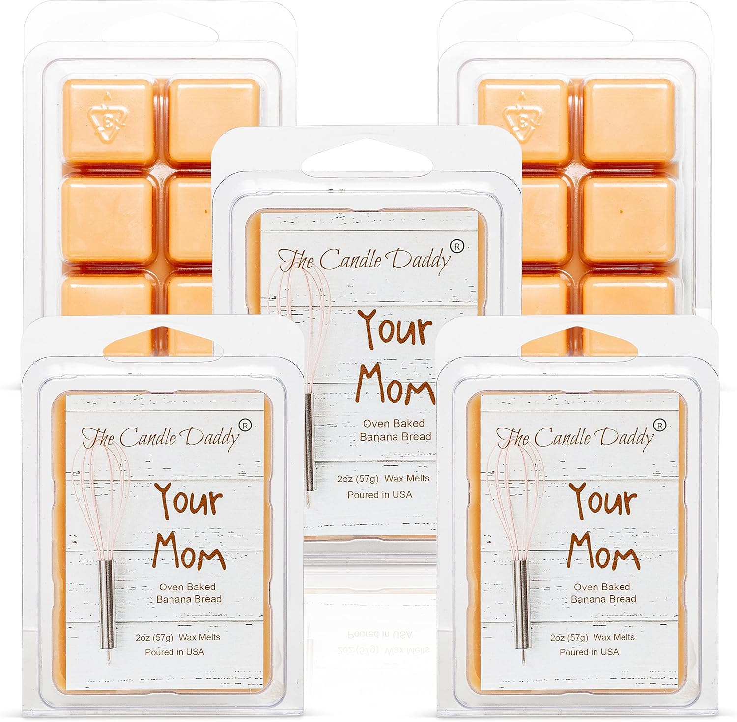 The Candle Daddy Your Mom Oven Baked Banana Bread Scented Wax Cubes