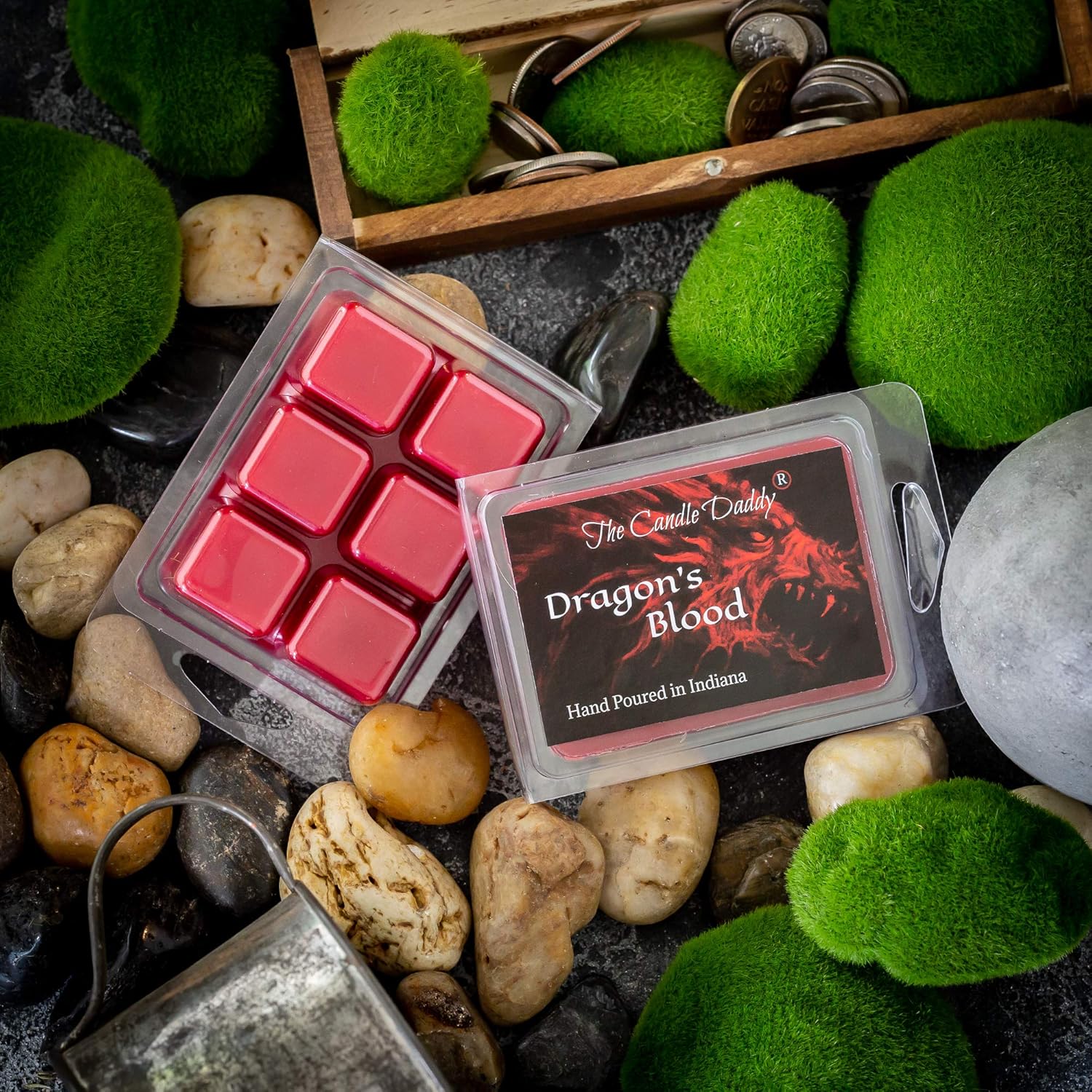 Candle Daddy Dragons Blood Scented Wax Cubes - 5 Packs - 10 Ounces Total
