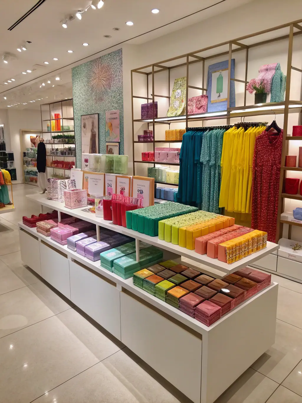 A photograph of a point-of-sale display in a grocery store, designed to maximize visibility and influence purchasing decisions at the checkout counter.