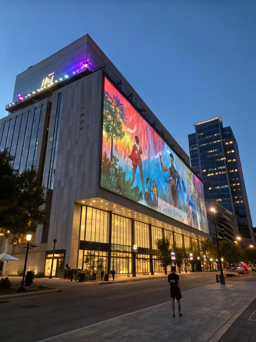 A 3D model of an advertisement being projected onto a building, showcasing how spatial awareness can create immersive and memorable brand experiences.